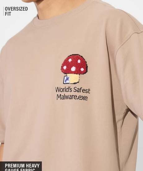Safest Malware Oversized T-Shirts