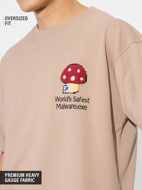Safest Malware Oversized T-Shirts