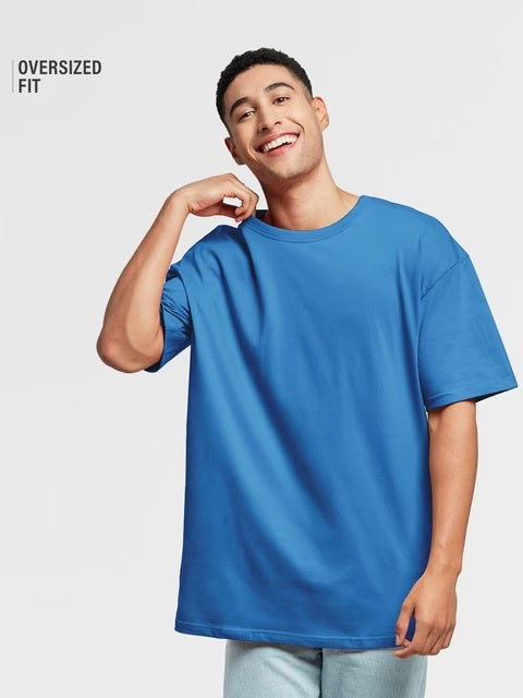 Ocean Blue Oversized T-Shirts