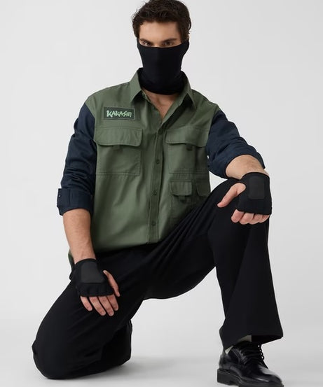 Kakashi Uniform Men Utility Shirts