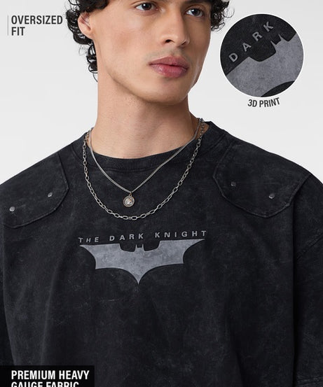 Batman Dark Knight Logo Oversized T-Shirts