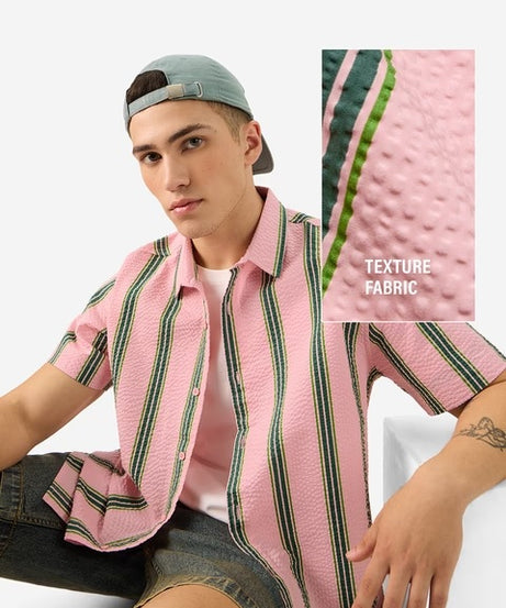 Azalea Men Textured Shirts