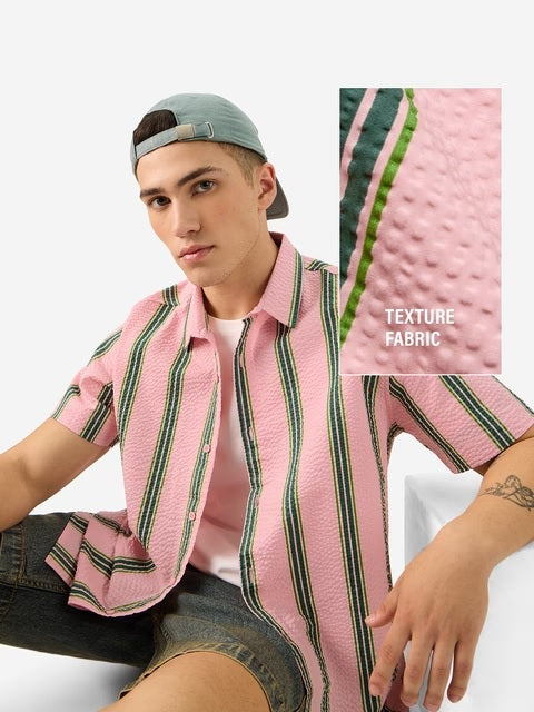 Azalea Men Textured Shirts