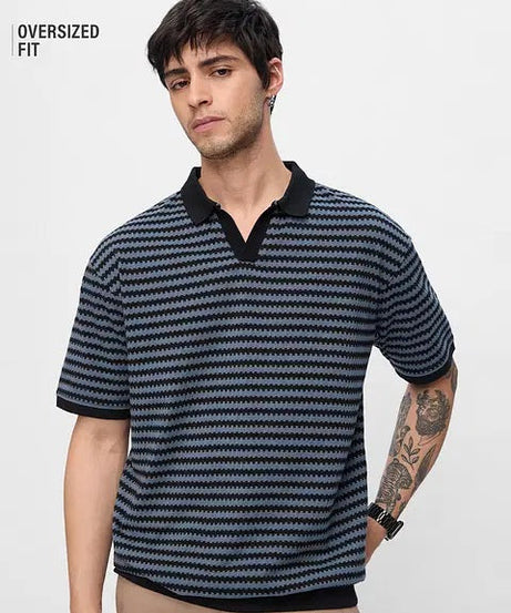 Jacquard Polo Twilight Oversized Polos
