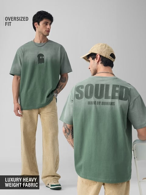 Green Wash Oversized T-Shirts