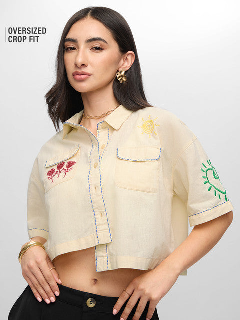 TSS Originals Sunshine Women Cropped Shirts