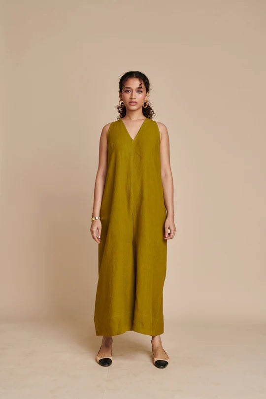 Linen Flared Jumpsuit