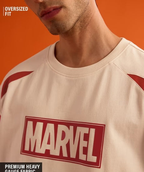 Marvel Logo Oversized T-Shirts