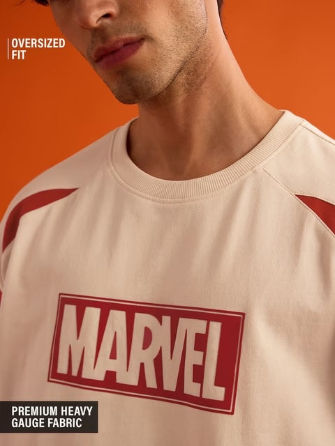 Marvel Logo Oversized T-Shirts