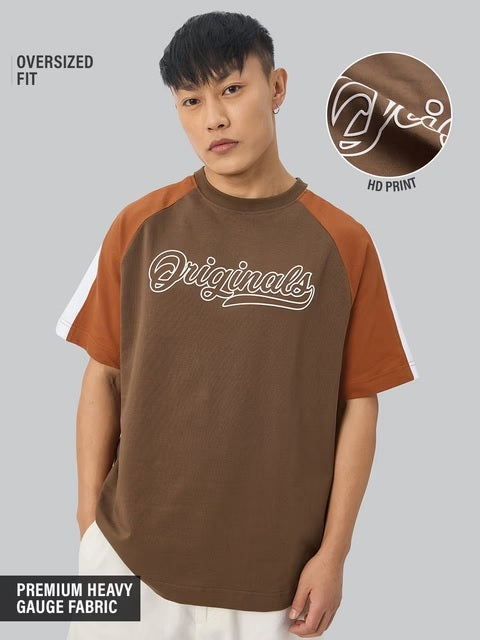 Racer Brown Oversized T-Shirts