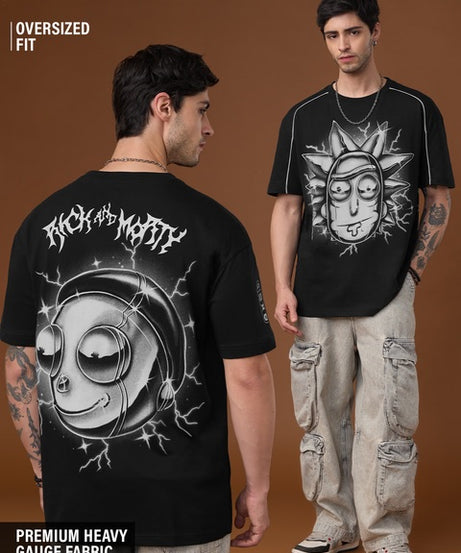 Rick & Morty Sparky Oversized T-Shirts