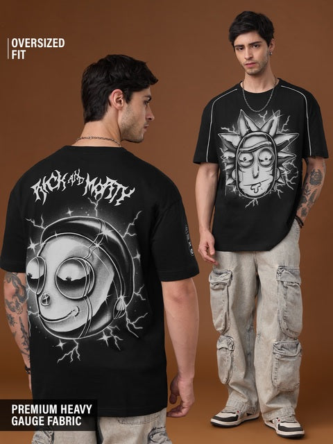 Rick & Morty Sparky Oversized T-Shirts