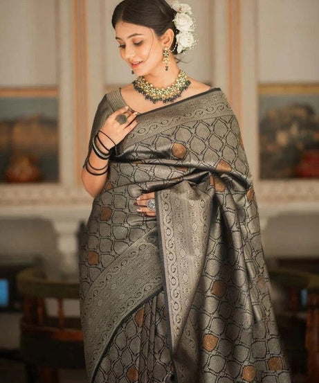 Banarasi Soft Silk Wedding Party Wear Saree,Ethnic Classic Sari With Blouse