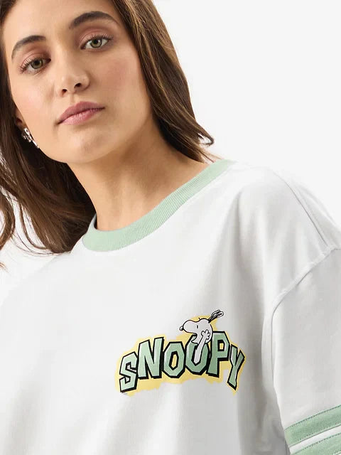 Peanuts Snoopy Sketch Boyfriend T-Shirts