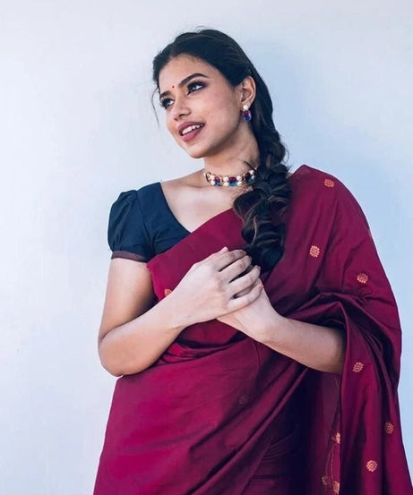 Function Wedding Banarasi Soft Silk Saree Blouse,Traditional Exclusive Sari