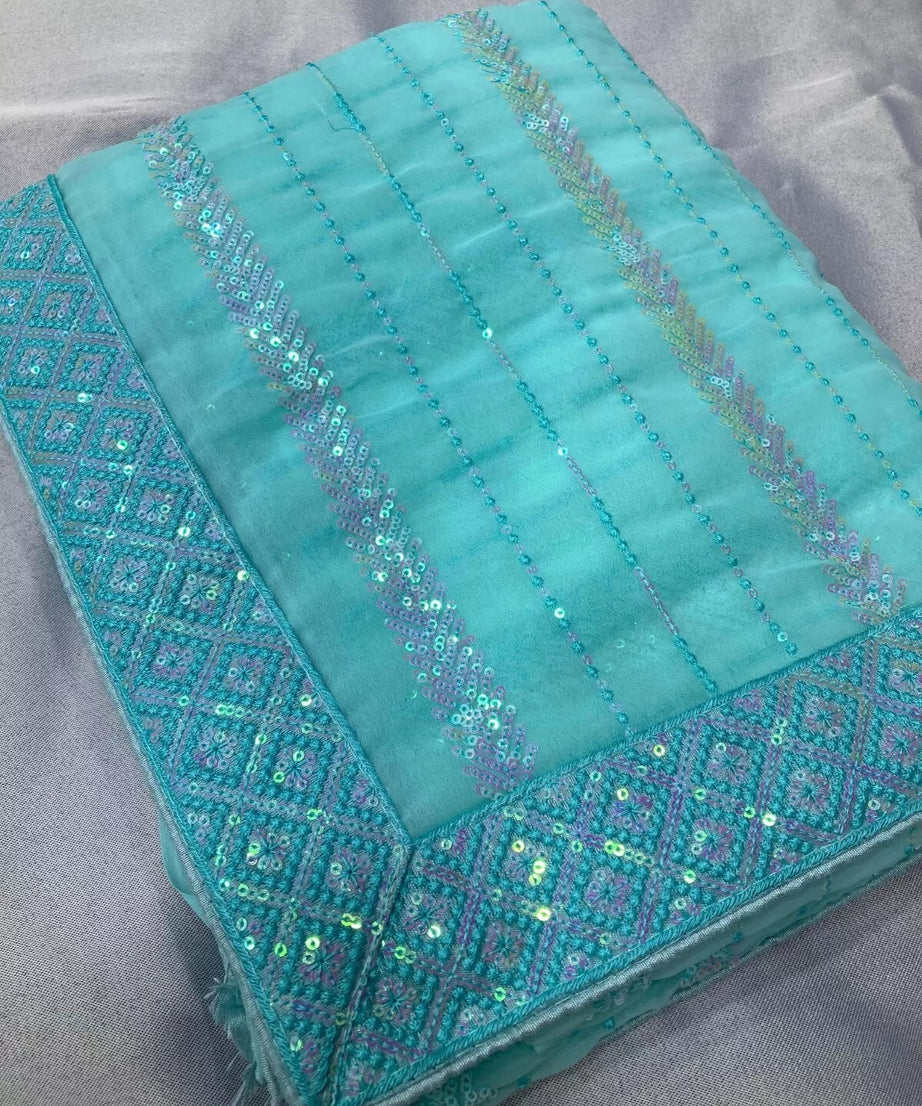 New Indian Georgette Saree,Indian Wedding Claasic Sari