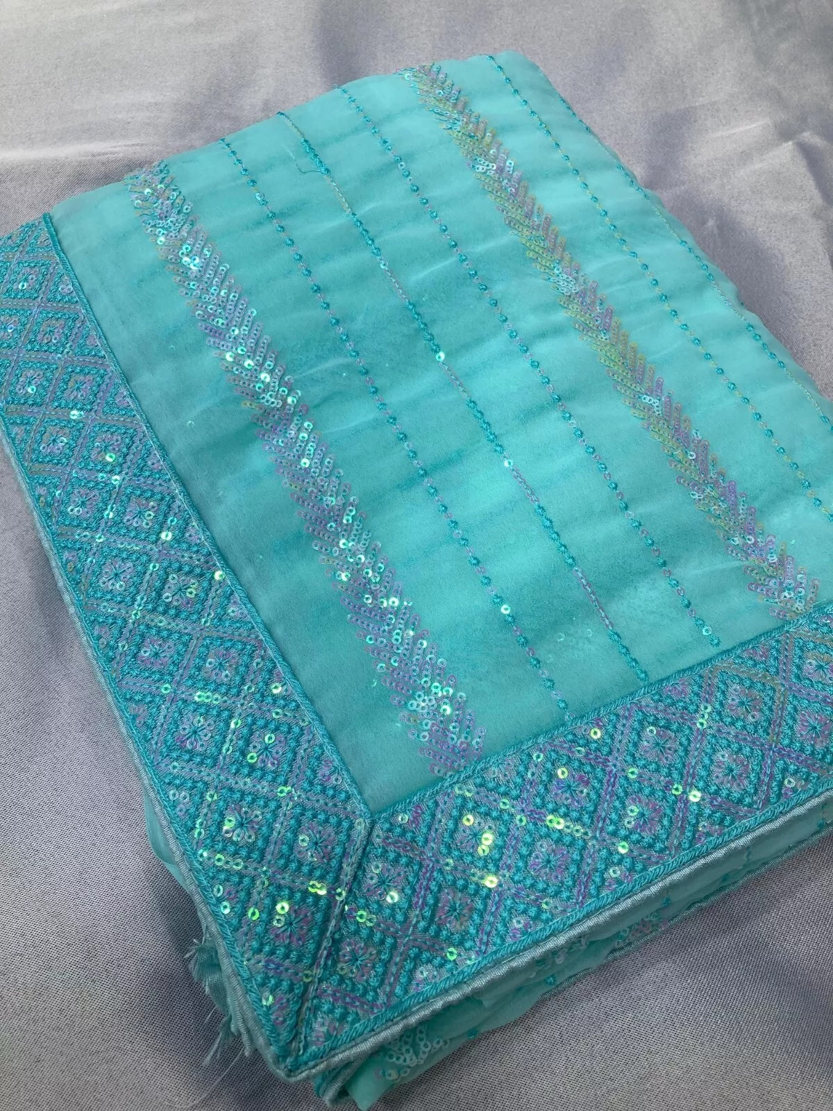 New Indian Georgette Saree,Indian Wedding Claasic Sari