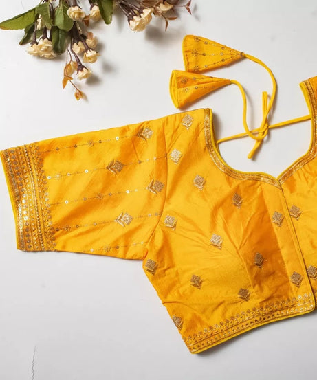 Vibrant Silk Blouse For Women's