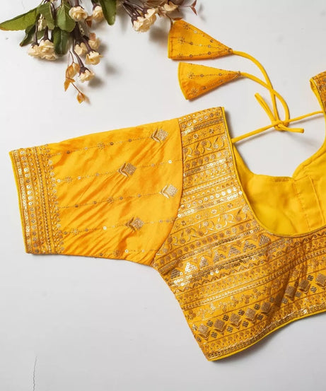 Vibrant Silk Blouse For Women's