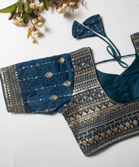 Vibrant Silk Blouse For Women's