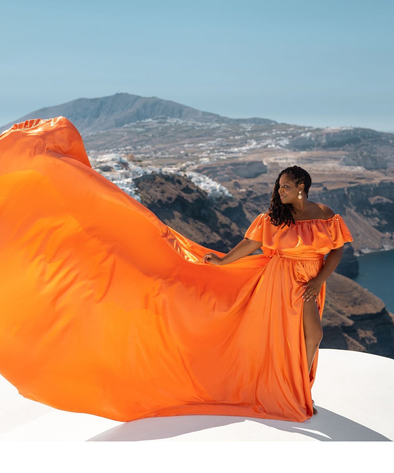 Flying Dress for Photoshoot - Long Train Dress