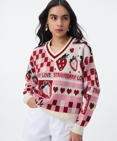 Berry Love Women Oversized Sweaters