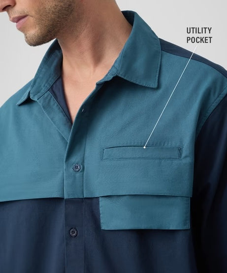 Double-Layered Shirt: Blue Ivy Oversized Shirts