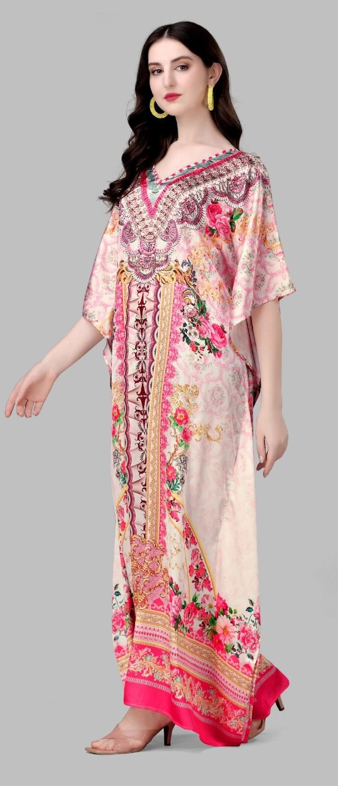 Kaftan Dresses for Women Free Size Lightweight Long Party Wear