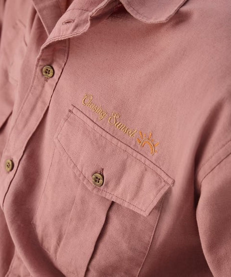 Rosewood Cotton Linen Shirts