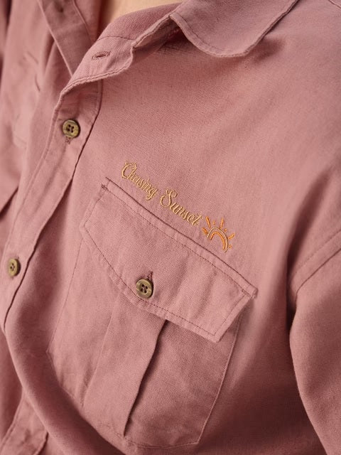 Rosewood Cotton Linen Shirts