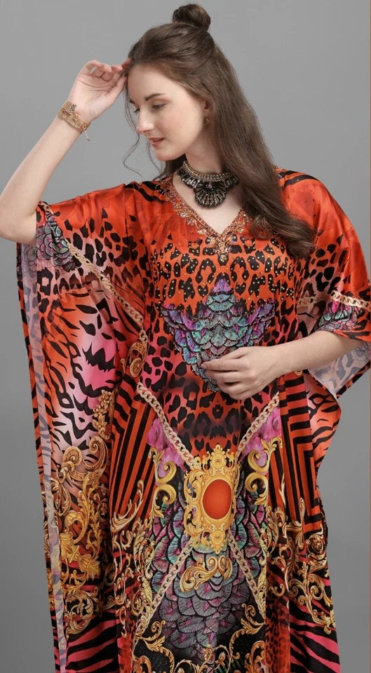 Kaftan Dresses for Women Stylish Caftans Free Size Long Night Dresses