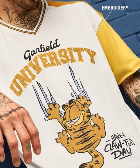 Garfield University Oversized T-Shirts