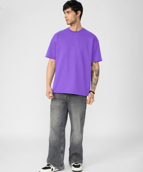 Deep Purple Oversized T-Shirts