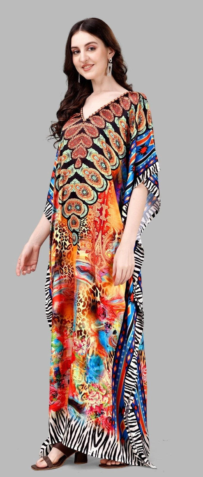 Kaftan Dresses for Women Free Size Batwing Sleeve Caftans,Gift For Her
