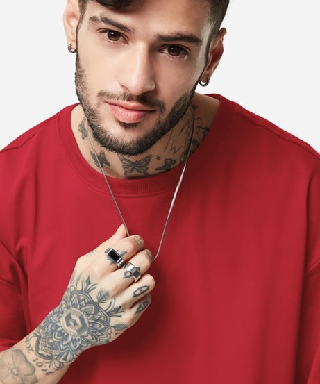 Classic Red Oversized T-Shirts