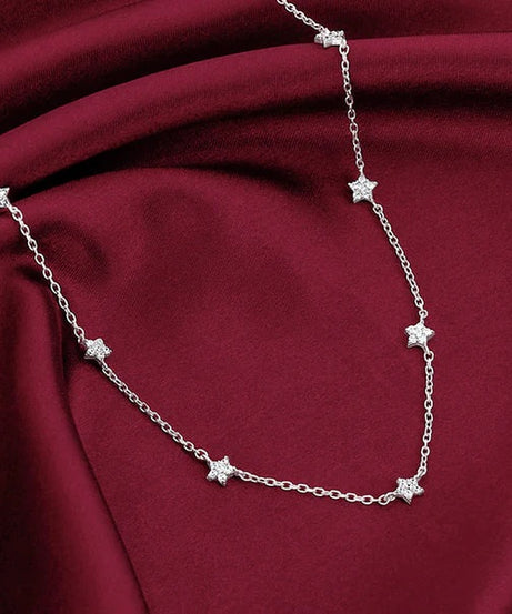 Silver Star Constellation Necklace