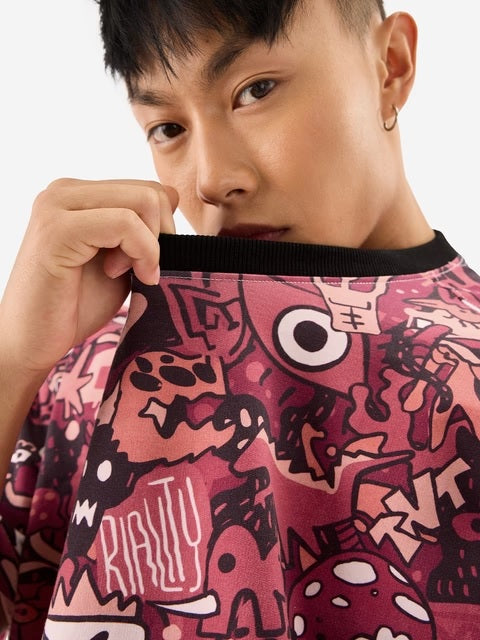 Scribbles Oversized T-Shirts