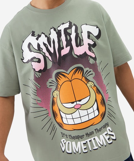 Garfield Smile Oversized T-Shirts
