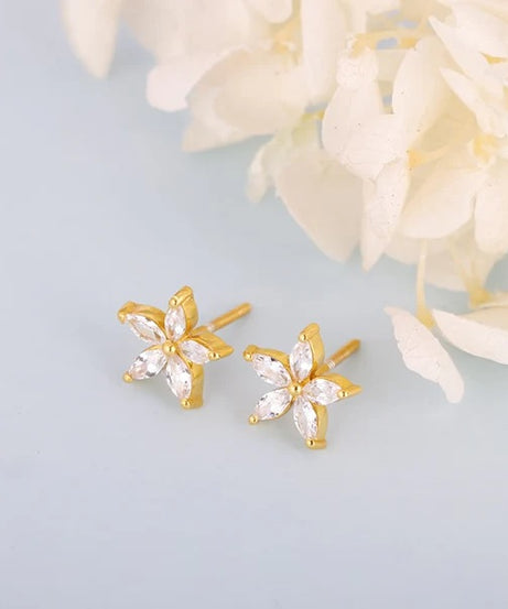 Golden Lily Earrings