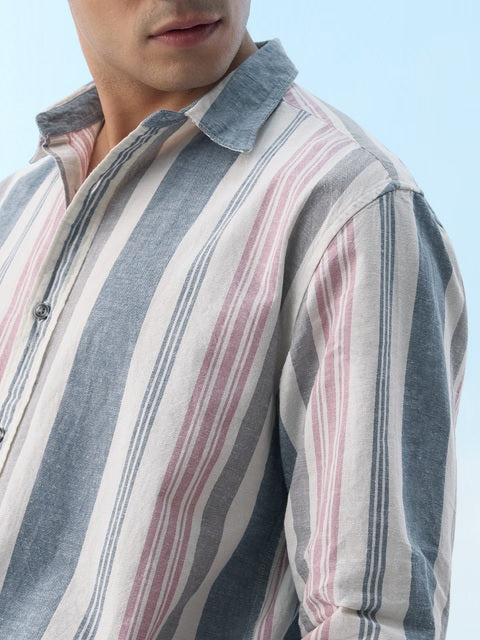 Marine Cotton Linen Shirts
