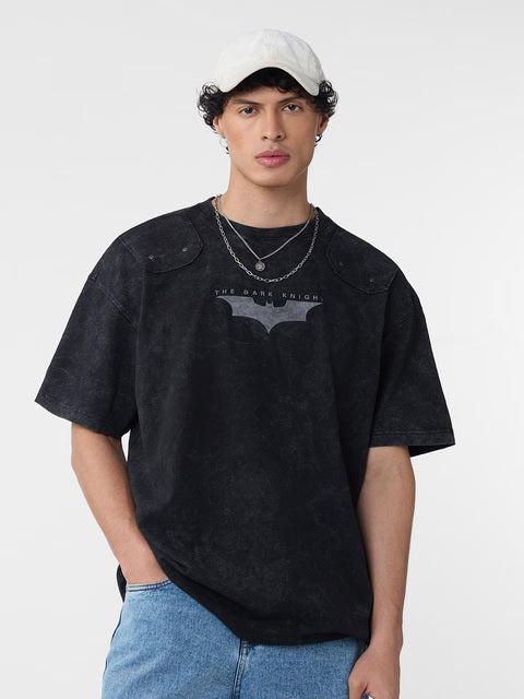 Batman Dark Knight Logo Oversized T-Shirts