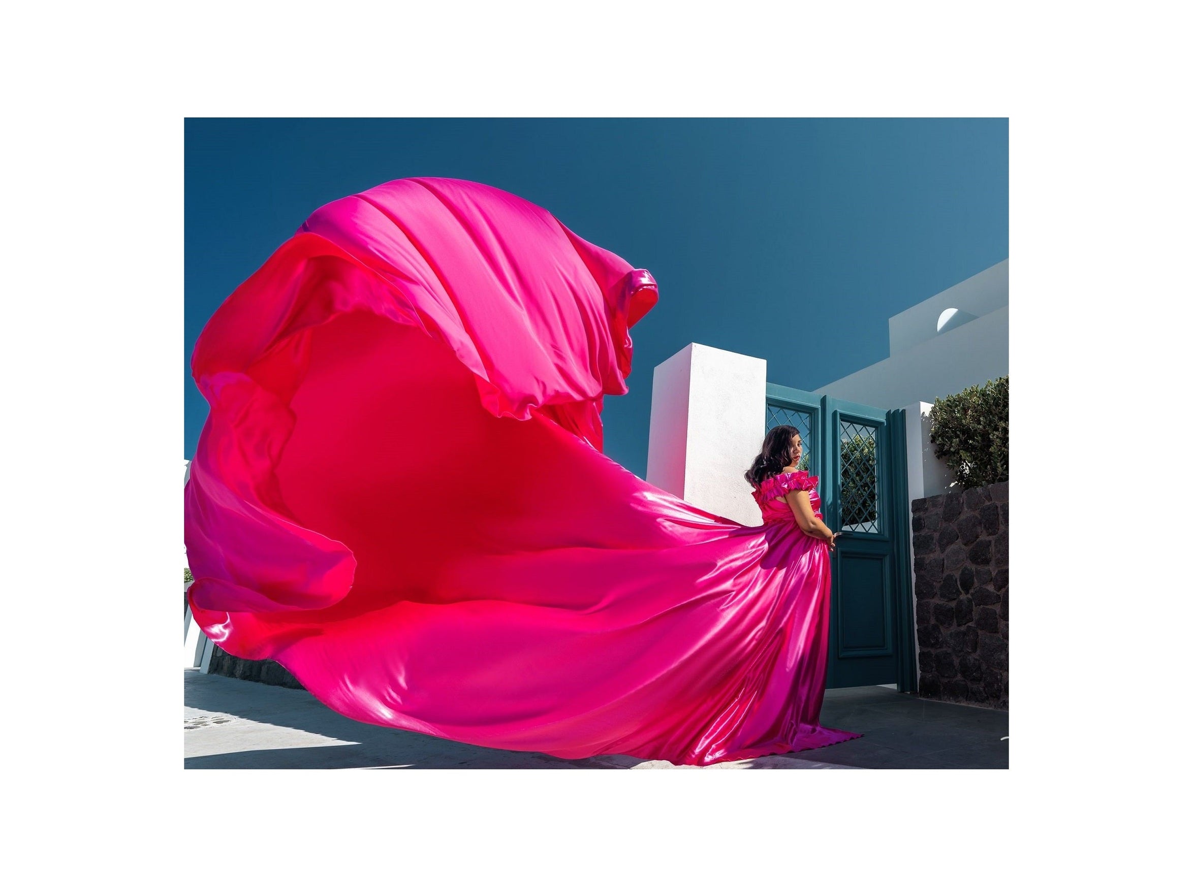 Long Flying Dress | Flying Dress for Photoshoot | Long Train Dress