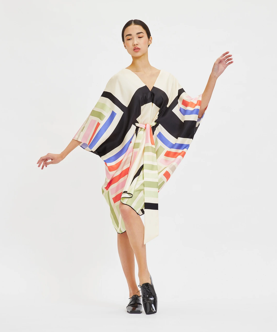 Soft Satin Silk Kaftan, Casual Wear Caftan For Women's