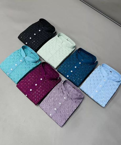 Bollywood Classic Full Stitched Rayon Kurta Pajama Set For Men's