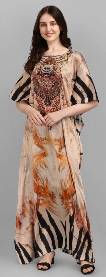 Kaftan Dress For Women Free Size Swim Cover up Batwing Dress Loose Long Caftan