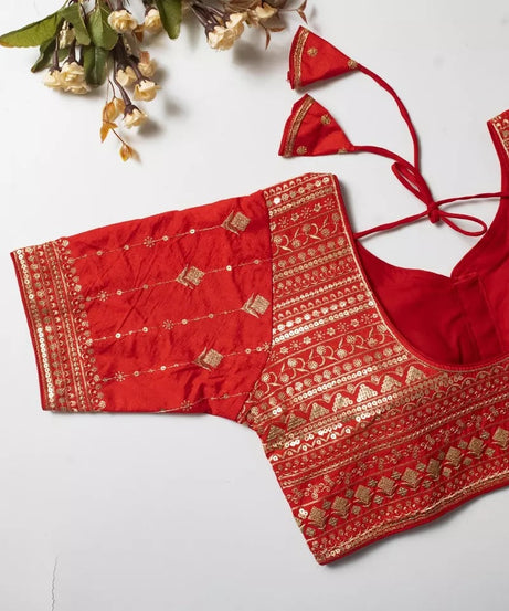 Vibrant Silk Blouse For Women's