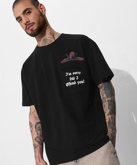 Deadpool Pocket Pool Oversized T-Shirts