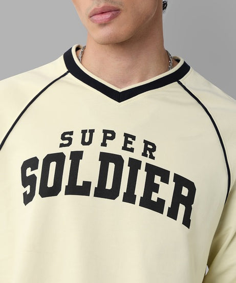 Captain America Super Soldier Oversized Full Sleeve T-Shirts