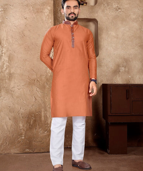 Men's Linen Silk kurta Pajama Set