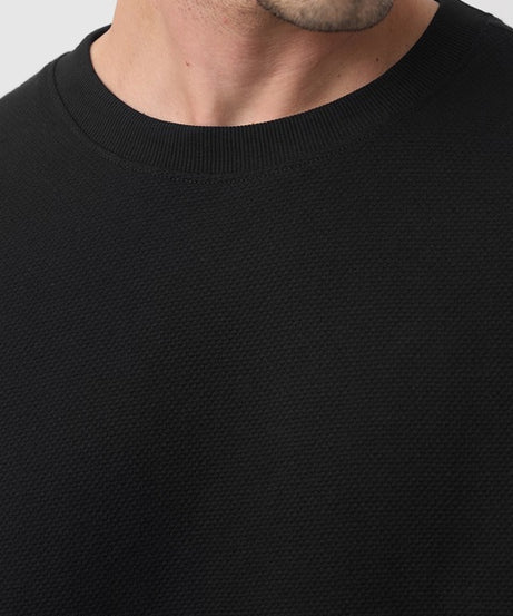 Popcorn Texture Caviar Oversized T-Shirts